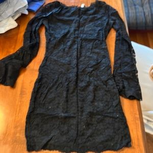 Free people black lace dress